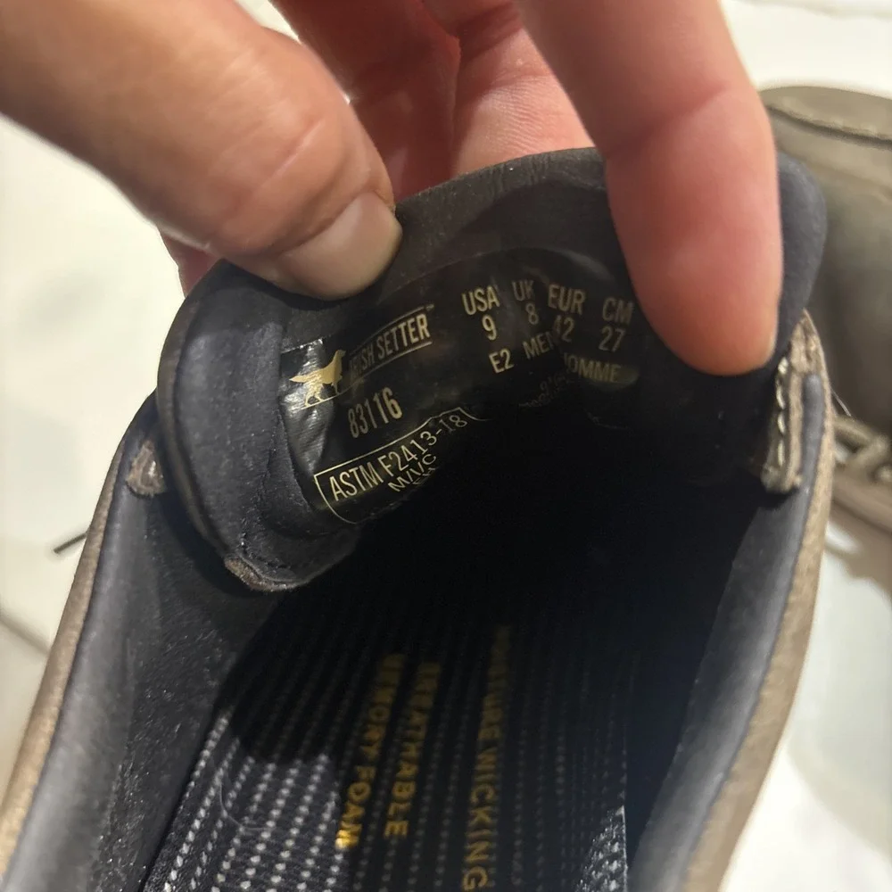 irish setter steel toe Shoe Size 9